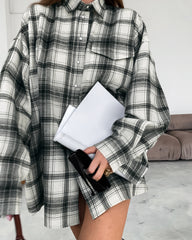 Polyester Cotton Check Shirt