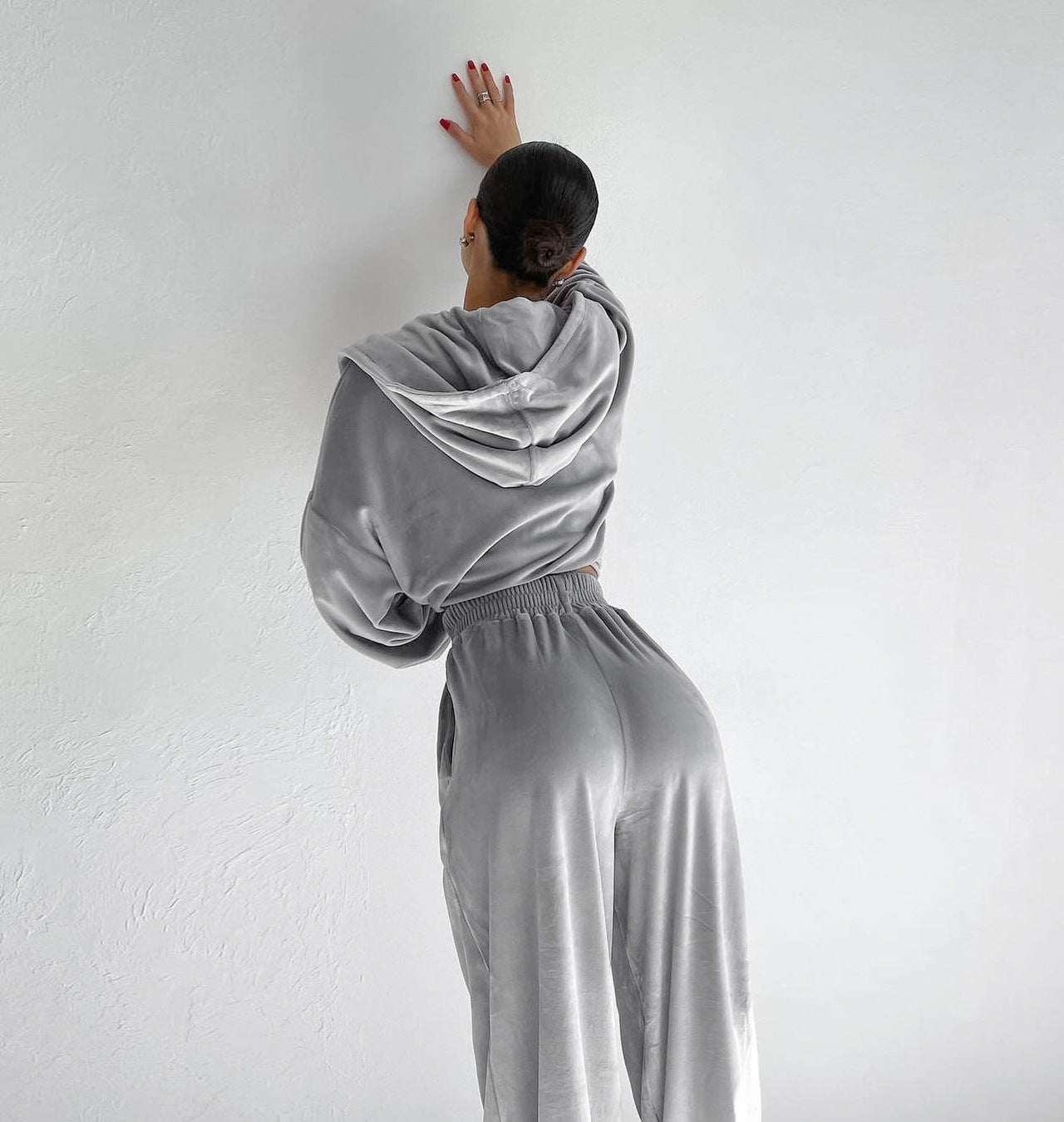 Hooded Long Sleeve & Long Pants Two-Piece Suit