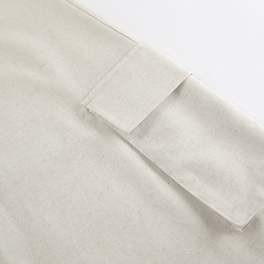 Cotton & Linen Pockets Cami Dress