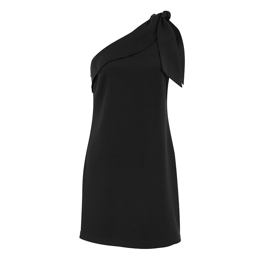 One Shoulder A-Line Dress
