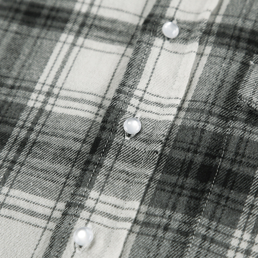 Polyester Cotton Check Shirt