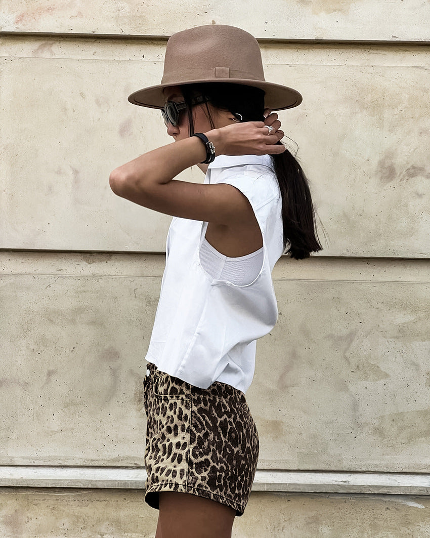 Leopard Baggy Shorts