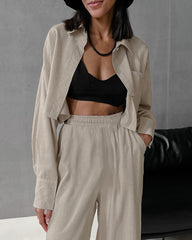 LOOSE SHIRT AND PANTS SET