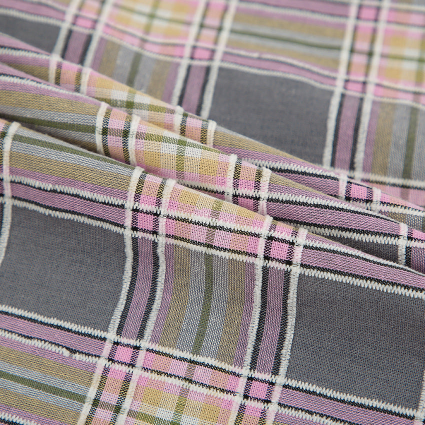 Button Long Sleeve Plaid Shirt