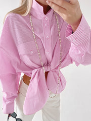 Pink Stripe Blouse