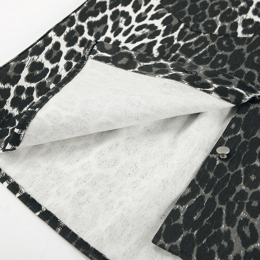 Black Leopard Print Shirt