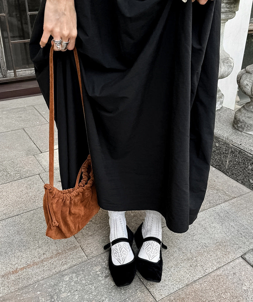 Classic Elegance Black Sleeveless Maxi Dress