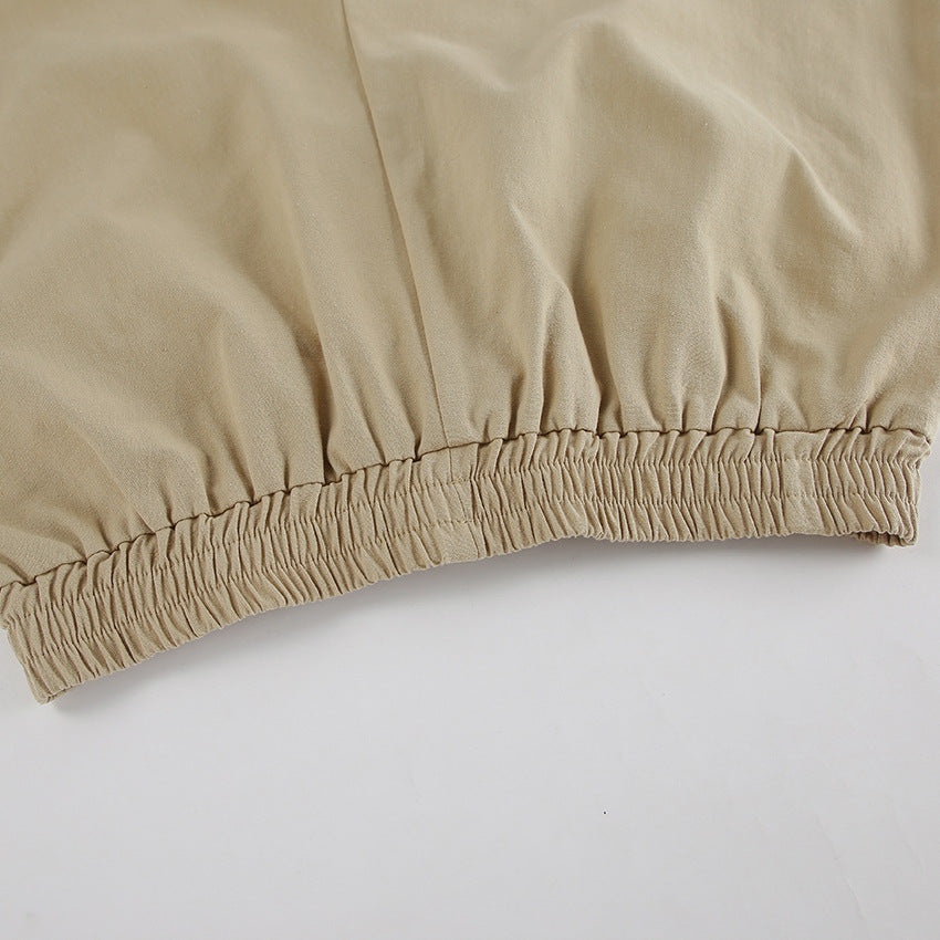 COTTON LINEN VEST &SHORTS SET