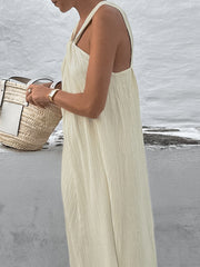 Halterneck Cotton Beach Dress