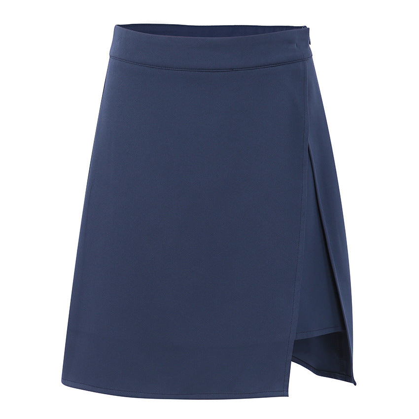 Navy Blue A-Line Mini Skirt