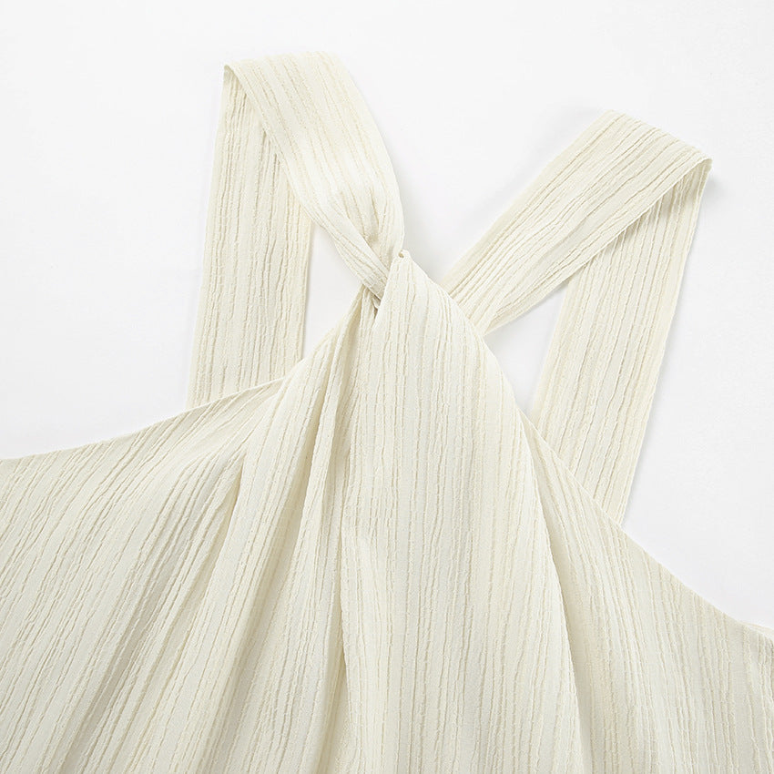 Halterneck Cotton Beach Dress