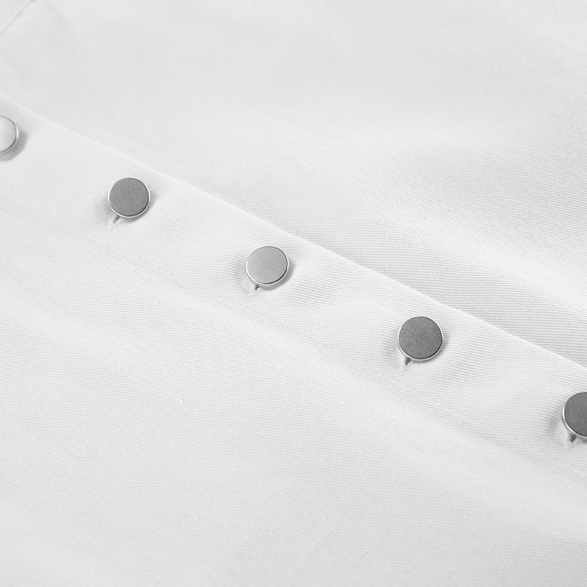 Button Down Cotton Maxi Skirt