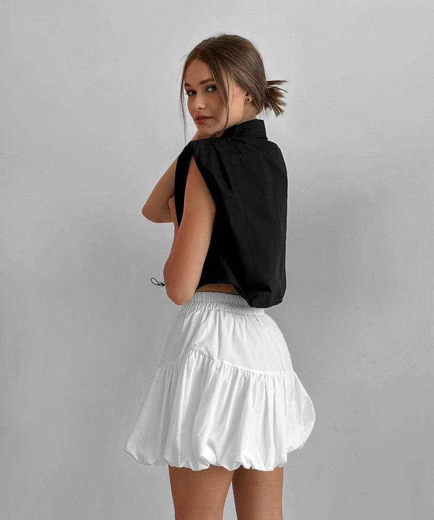 Chiffon High Waist Skirt