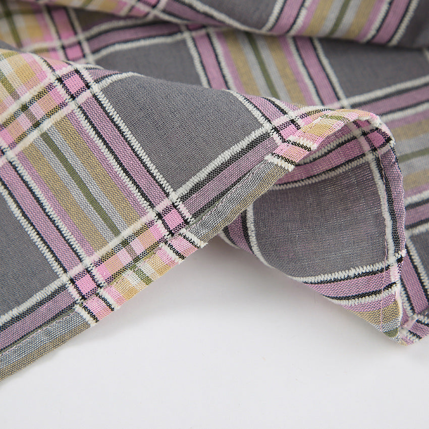 Button Long Sleeve Plaid Shirt
