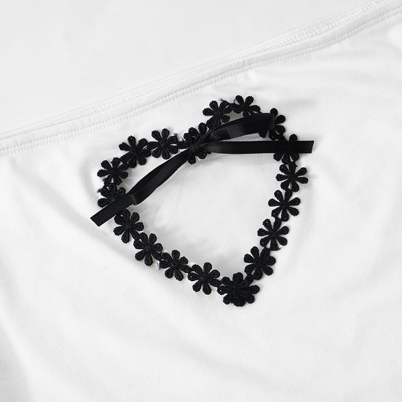 Off-the-Shoulder Sweetheart Y2K Cropped Top