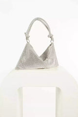 Octavia Silver Rhinestone Shoulder Bag