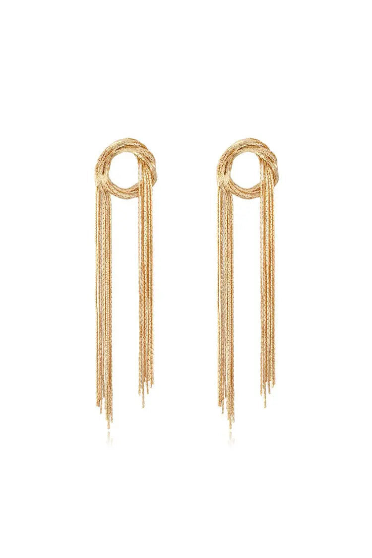 Parker Golden Tassel Earrings