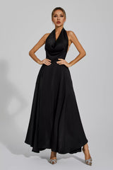 Patricia Black Halter Maxi Dress