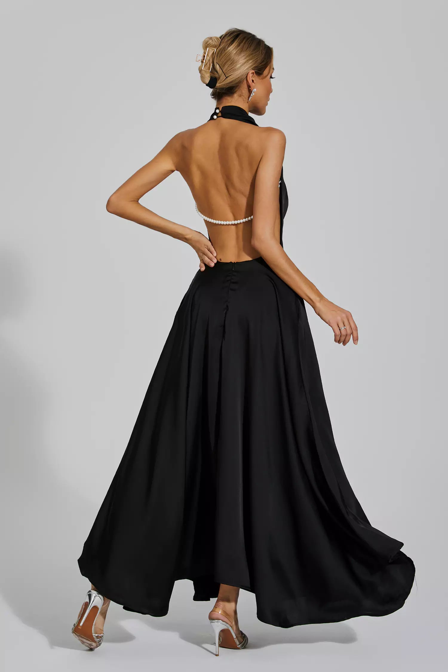 Patricia Black Halter Maxi Dress