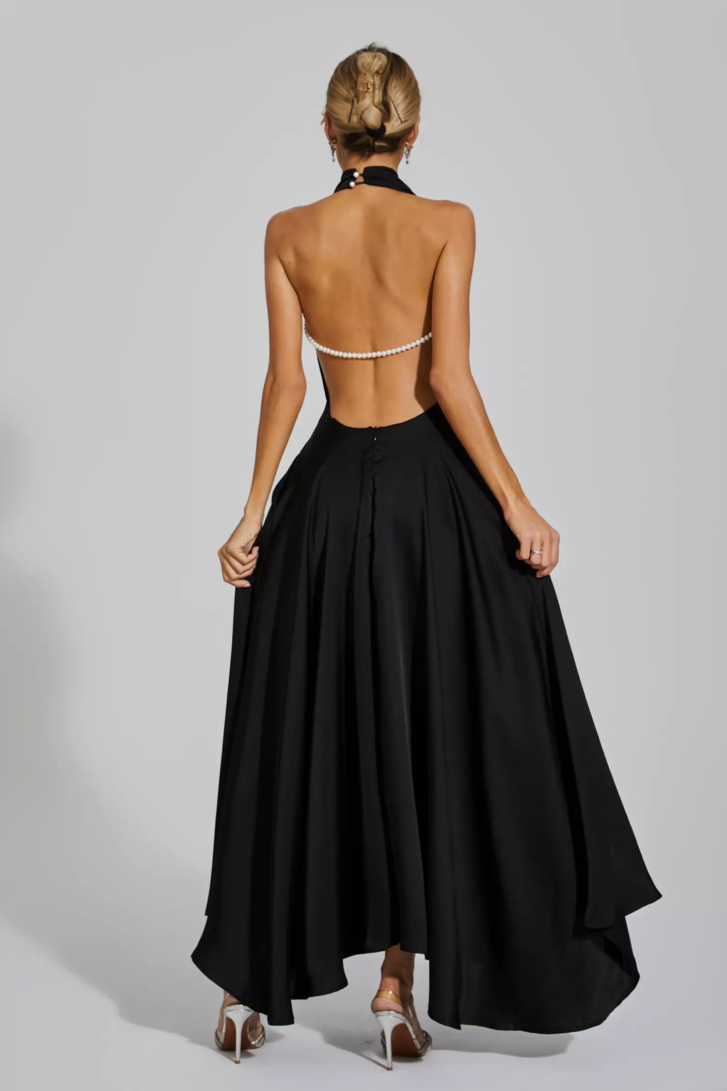 Patricia Black Halter Maxi Dress