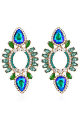 Phoenix Blue Rhinestone Earrings - Catchall