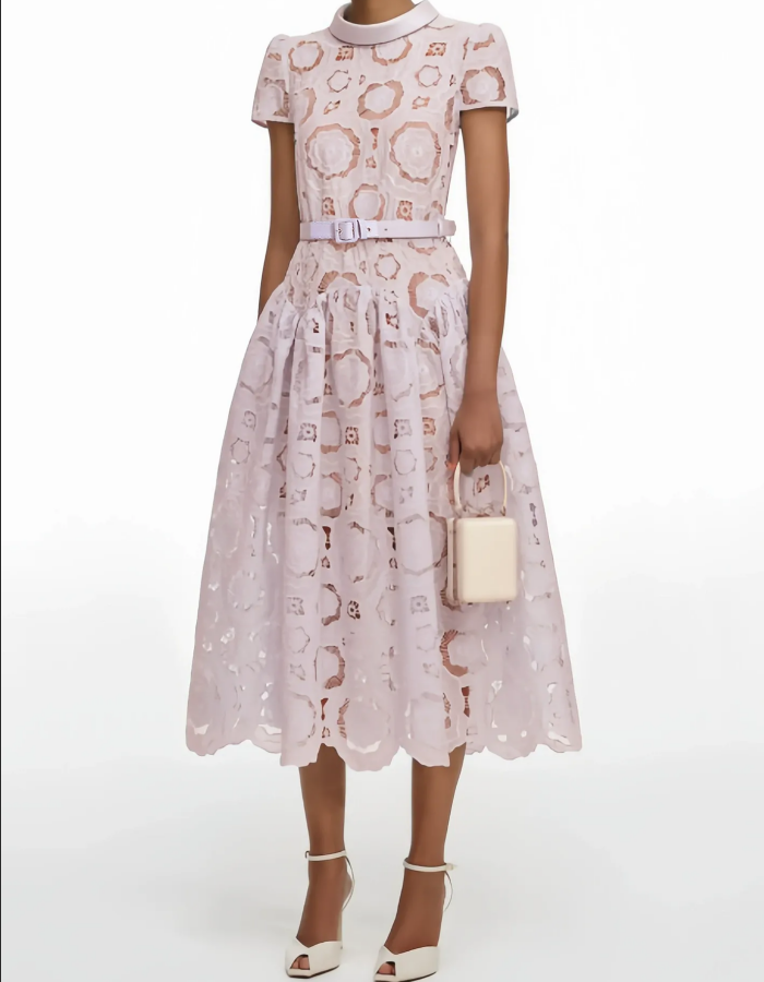 Butterfly Hollow Out Strappy Midi Dress