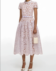 Butterfly Hollow Out Strappy Midi Dress