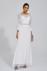 Rylan White Lace Maxi Dress