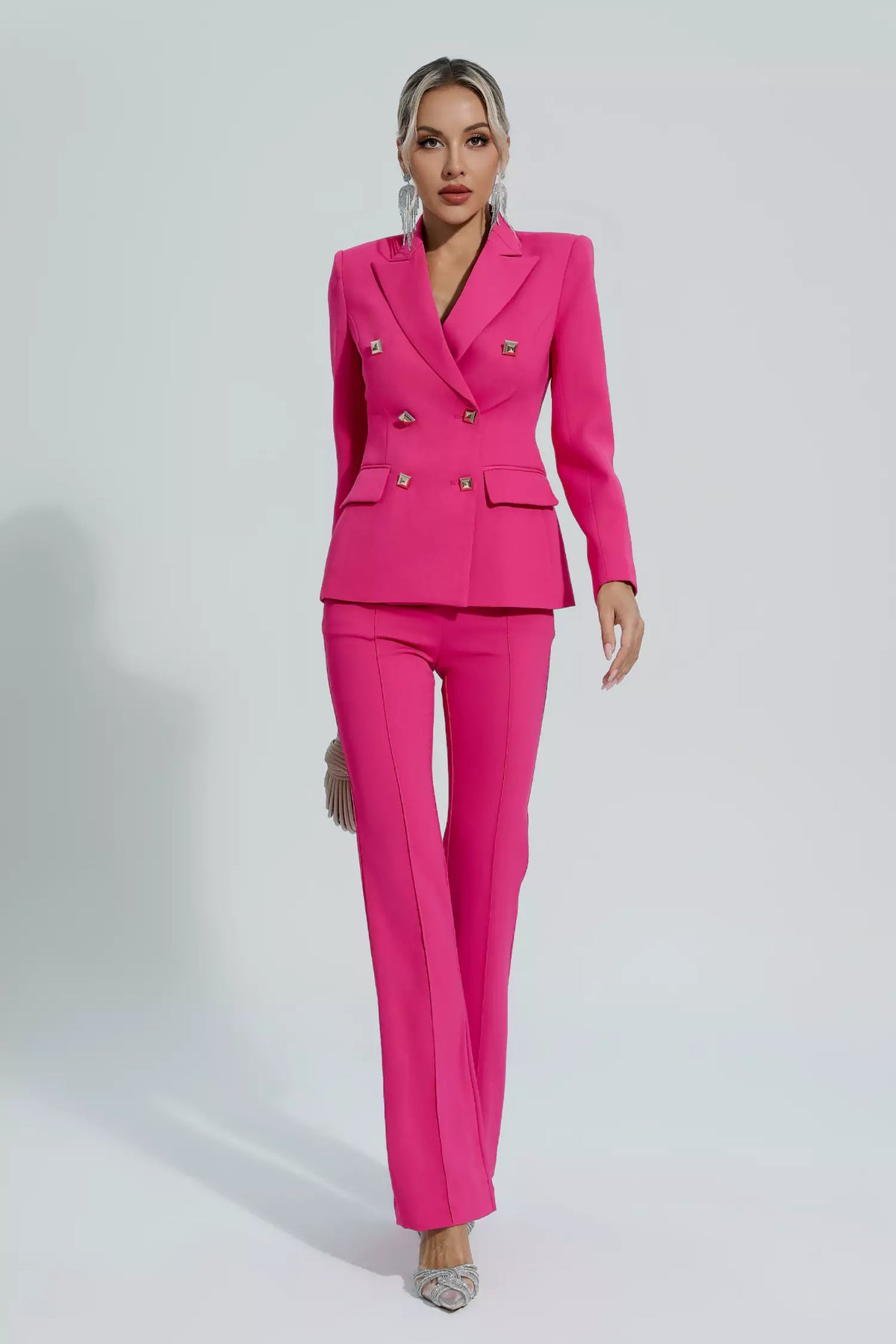 Savanna Rose Red Blazer Set