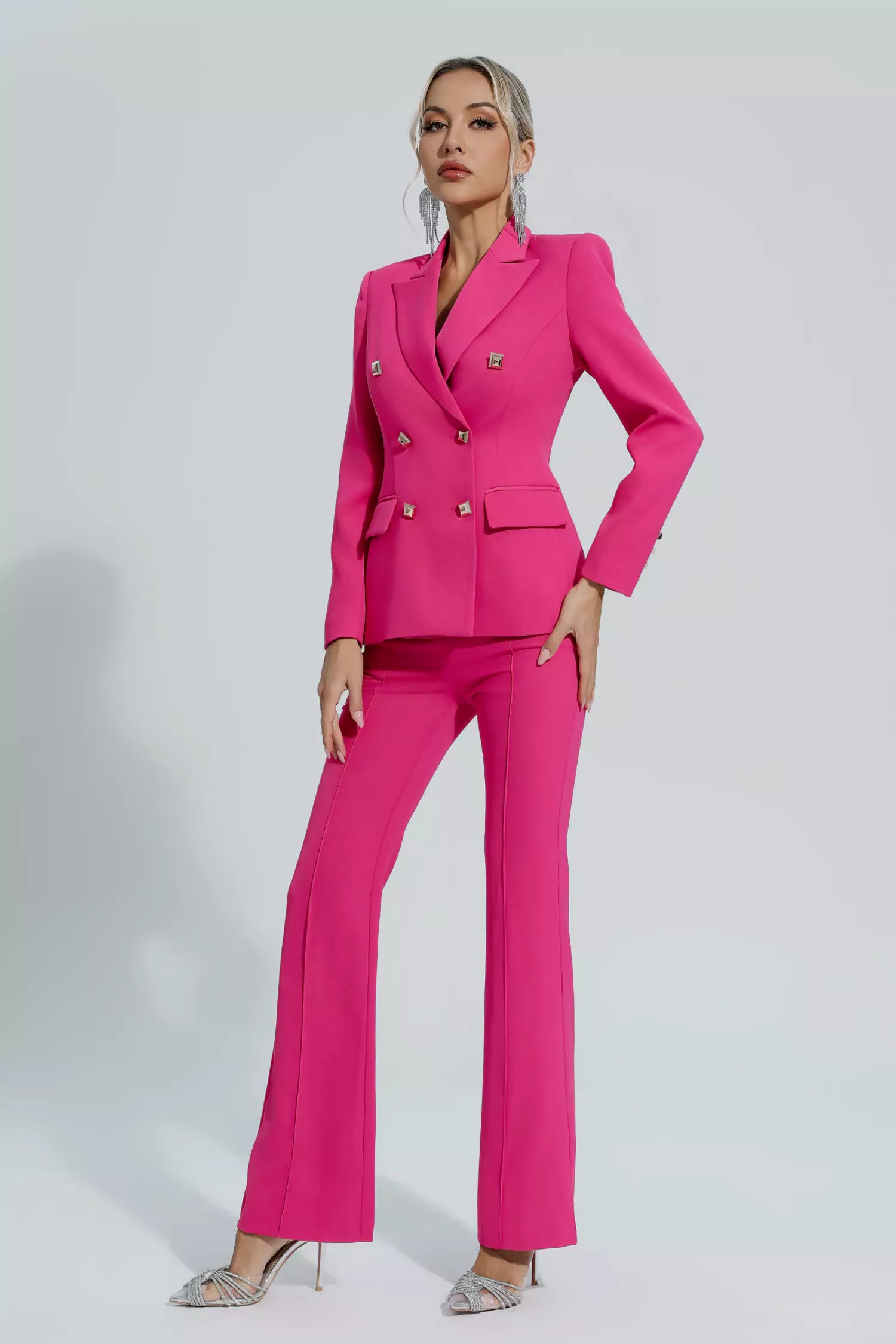 Savanna Rose Red Blazer Set