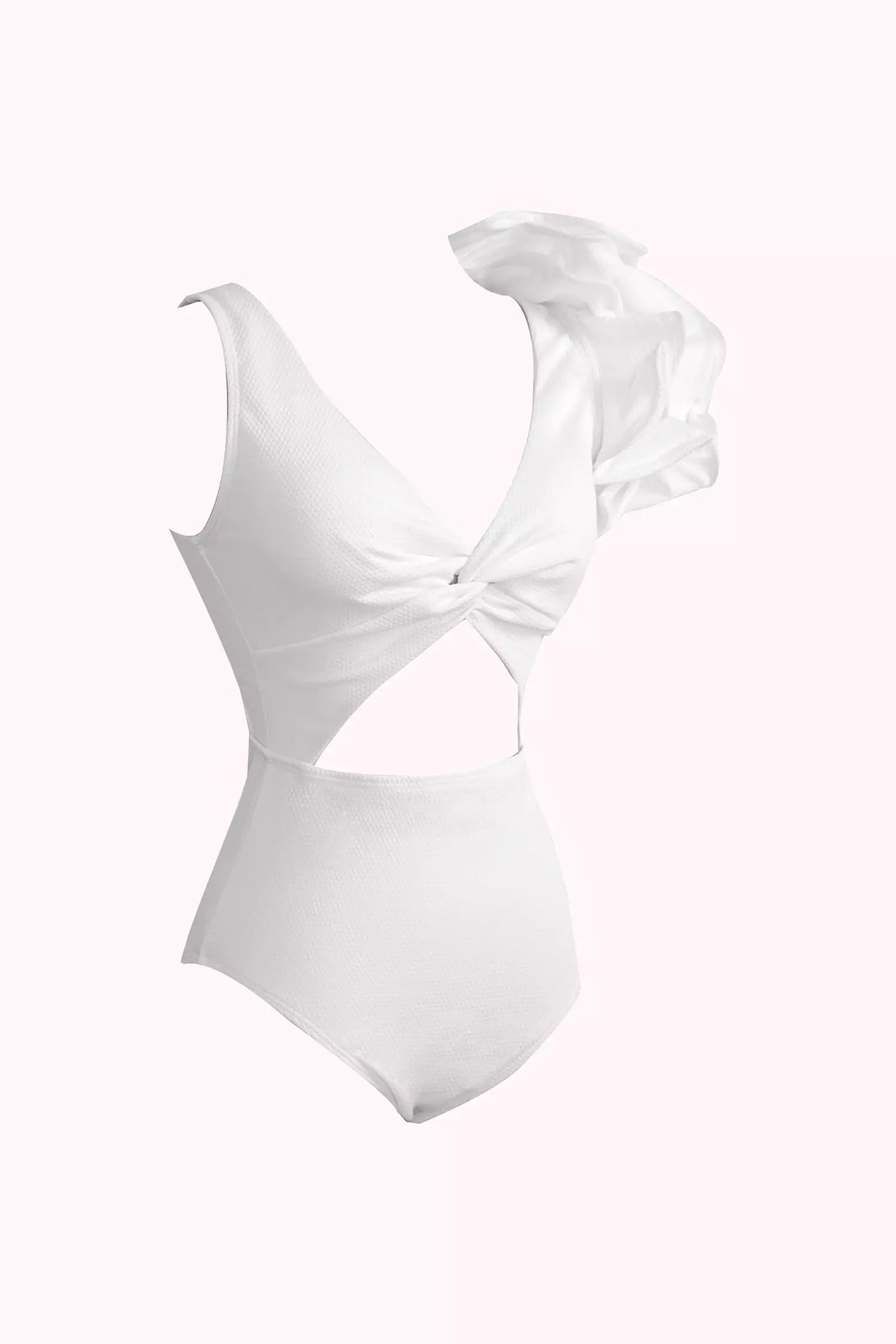 Serena White Ruffle Beach Bikini