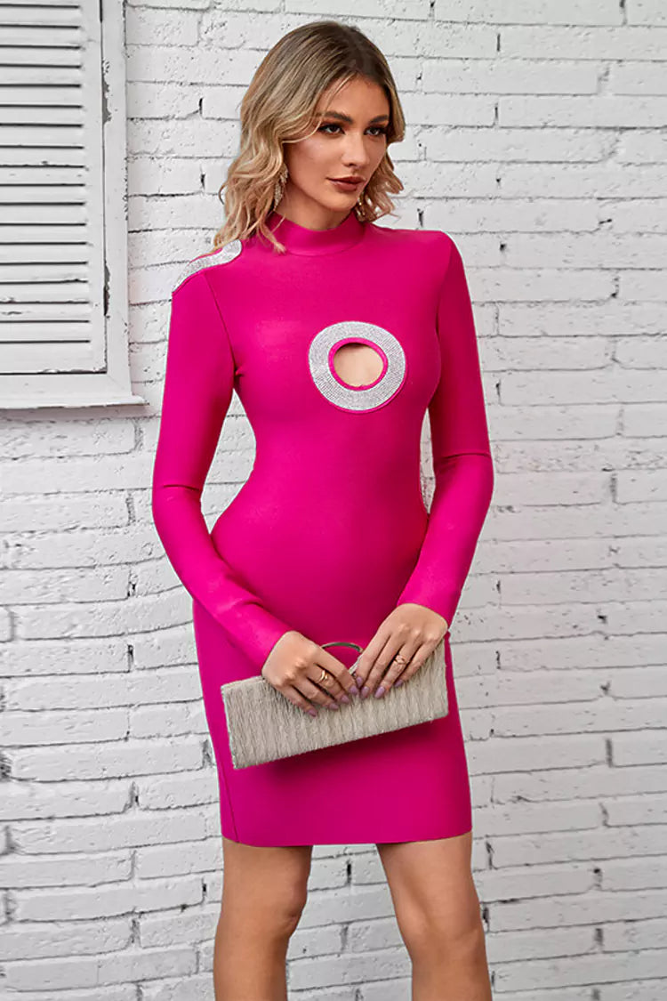 Tatum Pink Bandage Dress