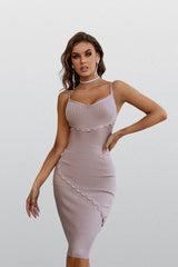 Thea Purple Corset  Midi Dress - Catchall