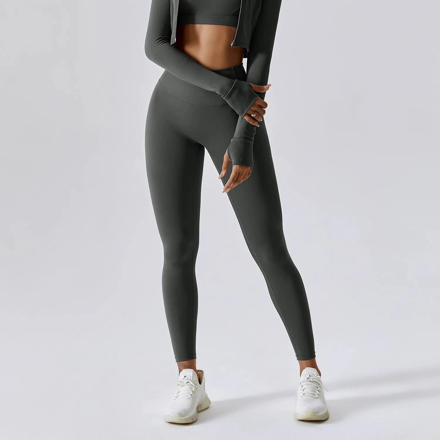 Aesthetic High-Waist Fitness Leggings