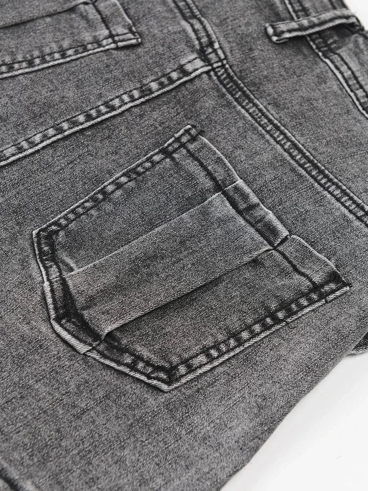 Black Denim Skort