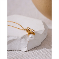 Butterfly Pearl Necklace