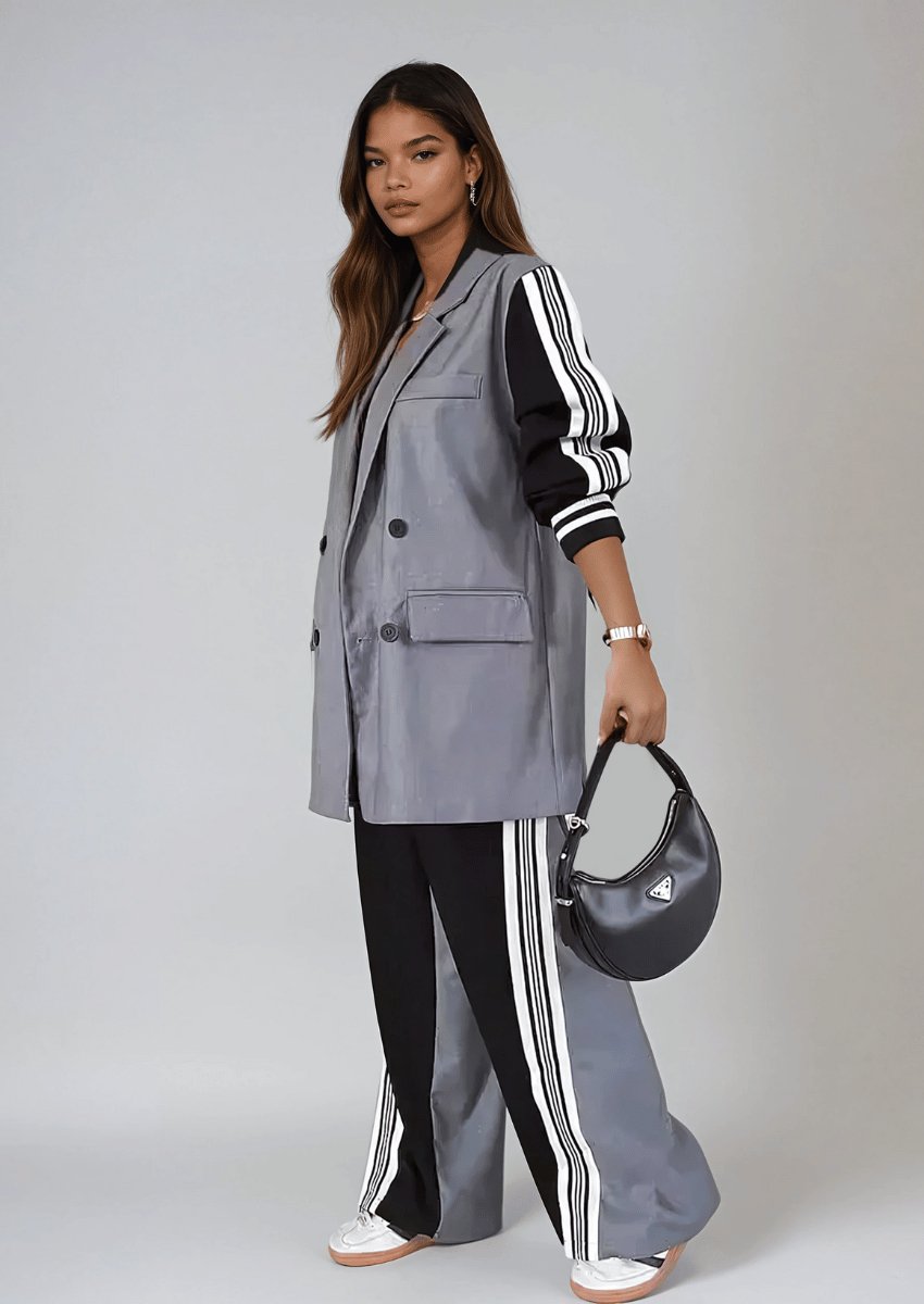 Casual Double Breasted Suit