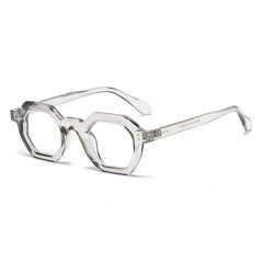 Clear Frame Octagon Sunglasses