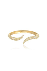 Gold Open-Ended Diamond Bypass Ring