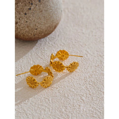 Daisy Hoop Earrings