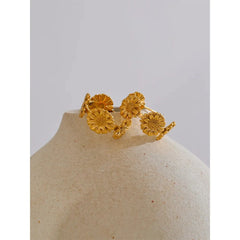 Daisy Hoop Earrings