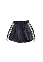 Drawstring Mini Skirt