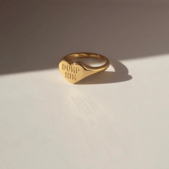 DUMP HIM Gold Plated Ring