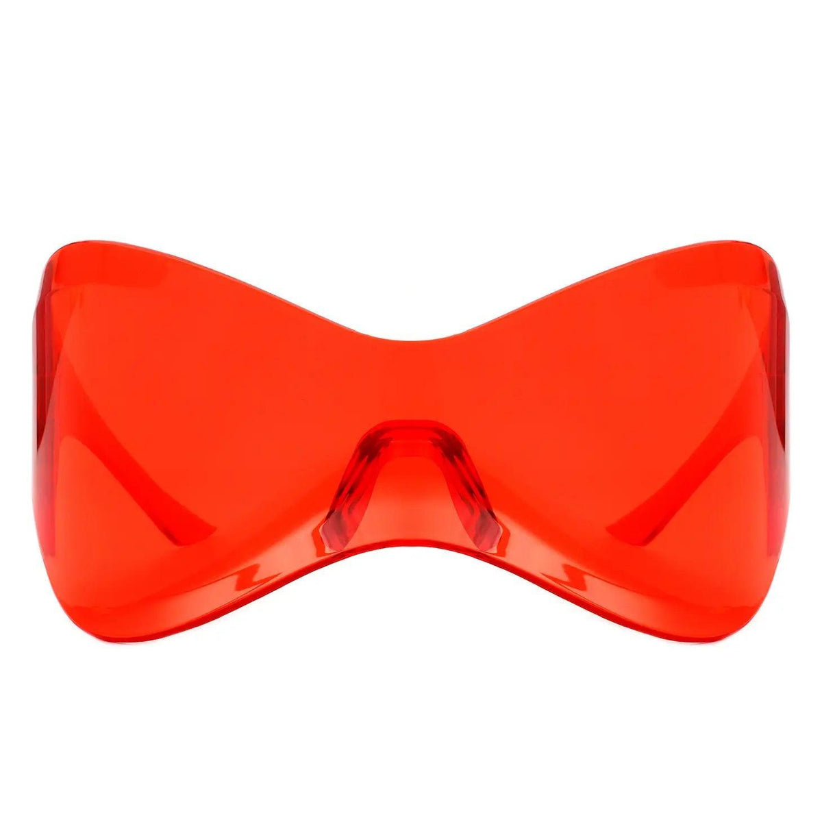 Futuristic Oversized Rimless Sunglasses