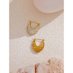 Glistening Hoop Earrings