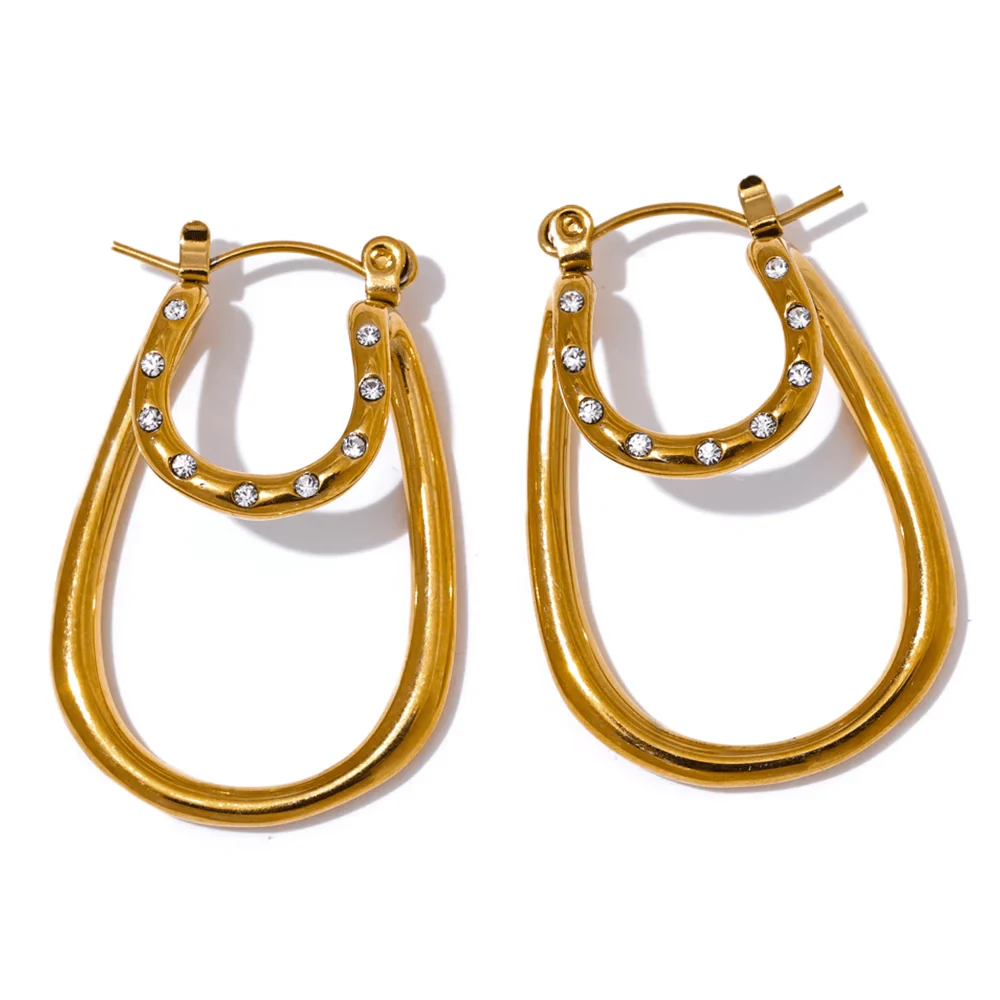 Glitz Hoop Earrings