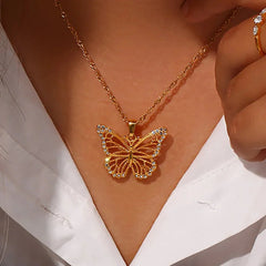 Gold Butterfly Necklace