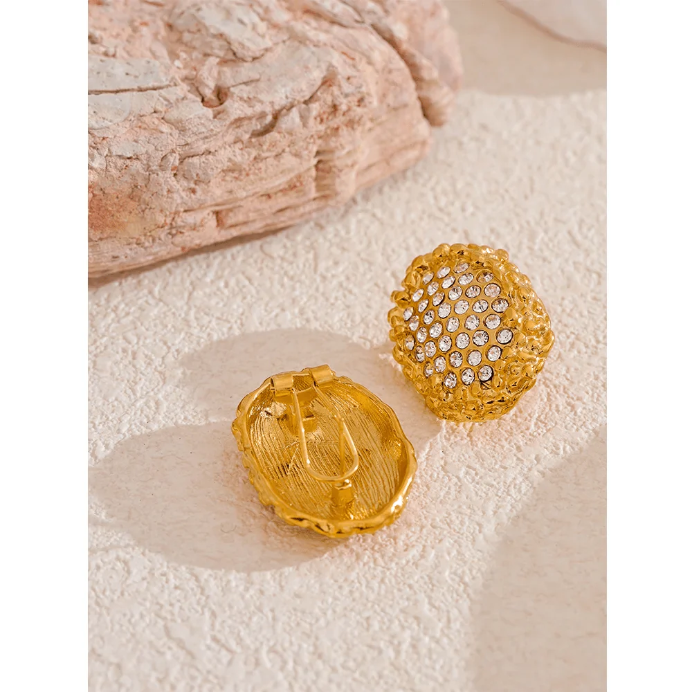 Gold Nugget Earrings