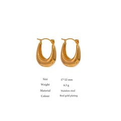 Golden Tides Hoop Earrings