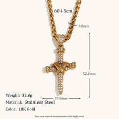 Guardian's Glory Cross Necklace